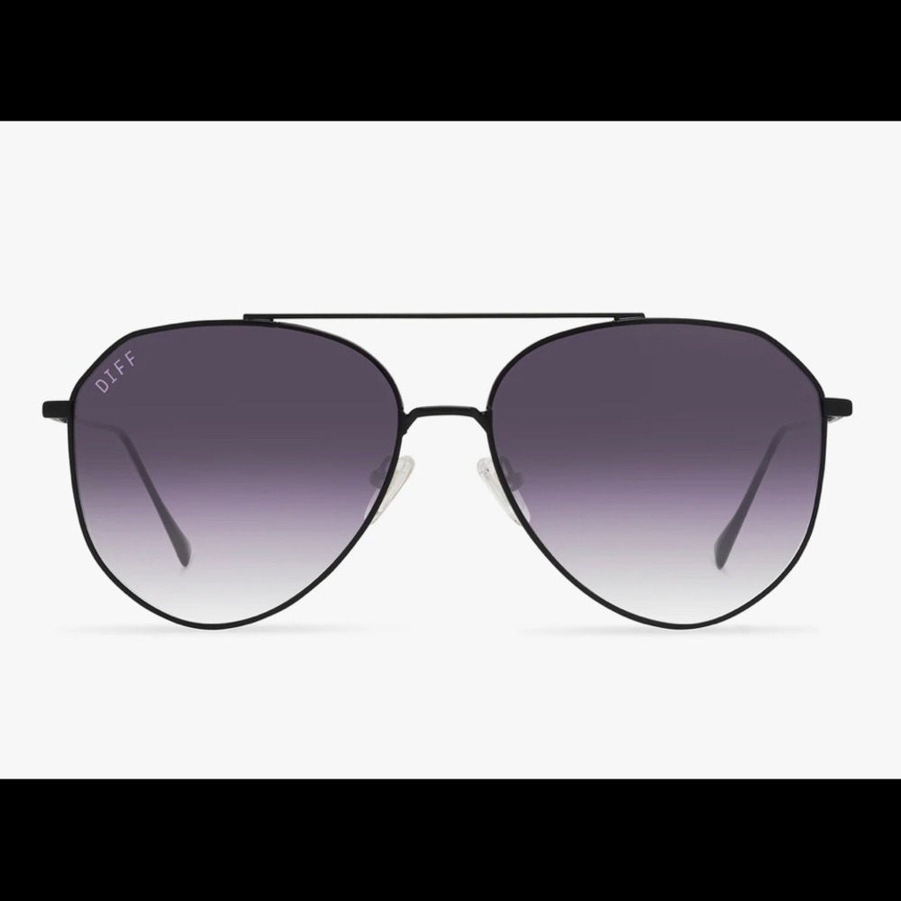 DIFF EYEWEAR - Jane matte black grey gradient sharp. Brand-new in box.